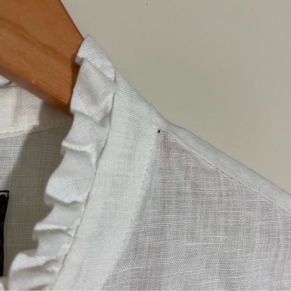 Reformation Linen Ruffle Shirt - Picture 9 of 9
